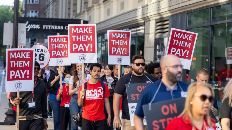 Baltimore se une a la movilización de trabajadores hoteleros en Estados Unidos.