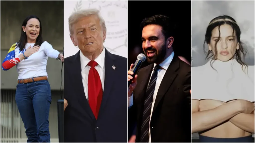 Corina Machado, Mamdani, Trump y Rosalía: Conoce a los 12 protagonistas del 2025