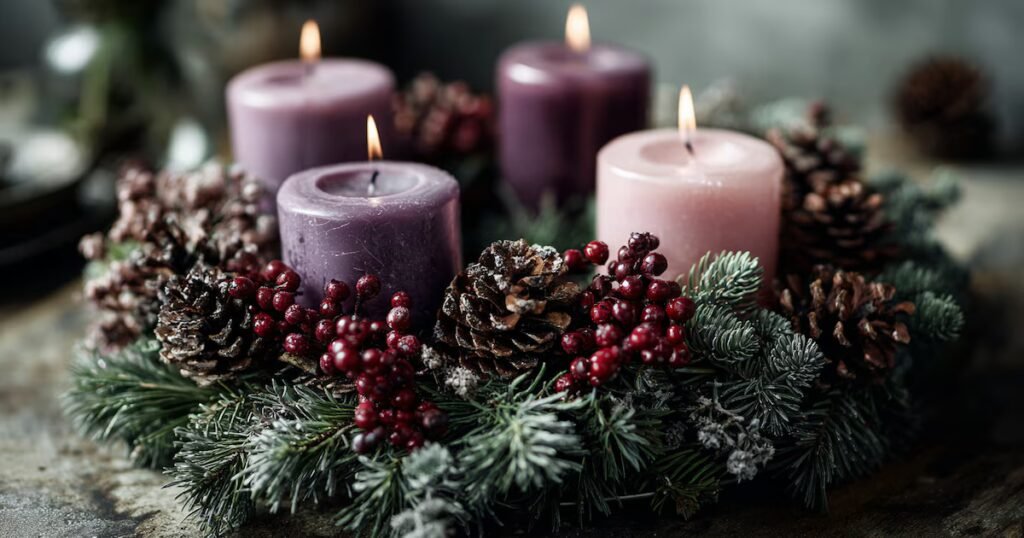 El significado del color rosa en la tercera vela de la Corona de Adviento