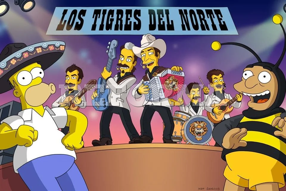 Los Tigres del Norte llegan al universo de 'Los Simpson'