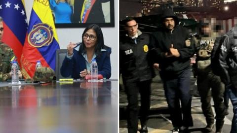 Maduro y su esposa se presentarán este lunes ante un juez en Nueva York, mientras Delcy Rodríguez asume como presidenta encargada