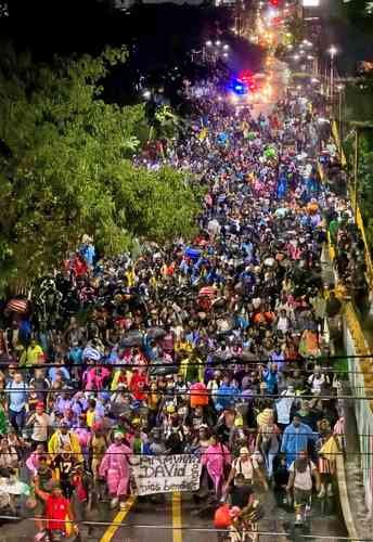 La llegada de una nueva caravana migrante